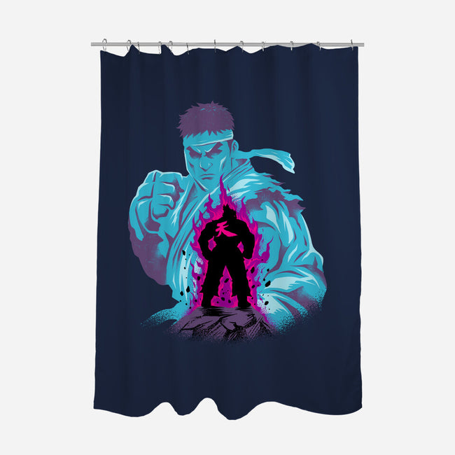 Fighting The Demon-None-Polyester-Shower Curtain-spoilerinc