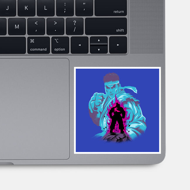 Fighting The Demon-None-Glossy-Sticker-spoilerinc