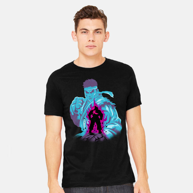 Fighting The Demon-Mens-Heavyweight-Tee-spoilerinc