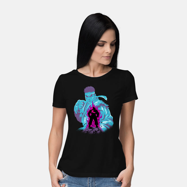 Fighting The Demon-Womens-Basic-Tee-spoilerinc