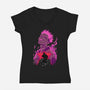 Curse Of Evil-Womens-V-Neck-Tee-spoilerinc