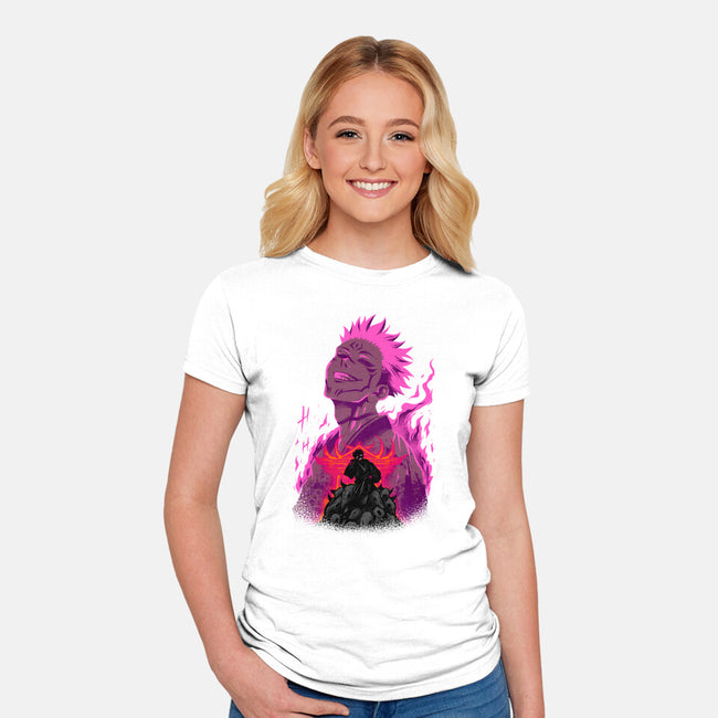 Curse Of Evil-Womens-Fitted-Tee-spoilerinc