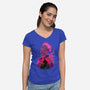 Curse Of Evil-Womens-V-Neck-Tee-spoilerinc