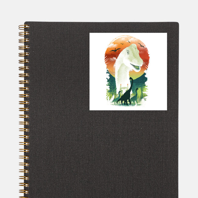 Ukiyo Brachiosaurus-None-Glossy-Sticker-dandingeroz