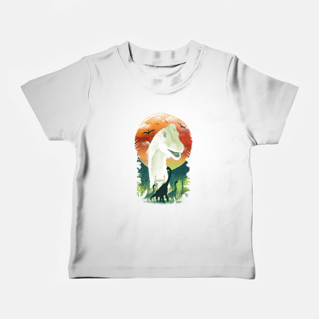 Ukiyo Brachiosaurus-Baby-Basic-Tee-dandingeroz