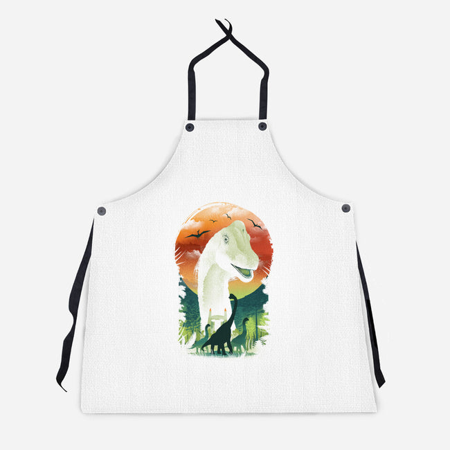 Ukiyo Brachiosaurus-Unisex-Kitchen-Apron-dandingeroz