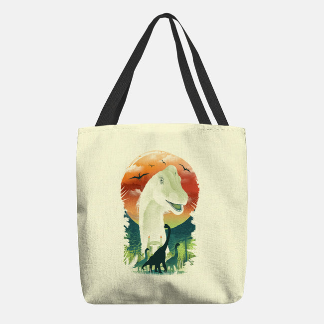 Ukiyo Brachiosaurus-None-Basic Tote-Bag-dandingeroz