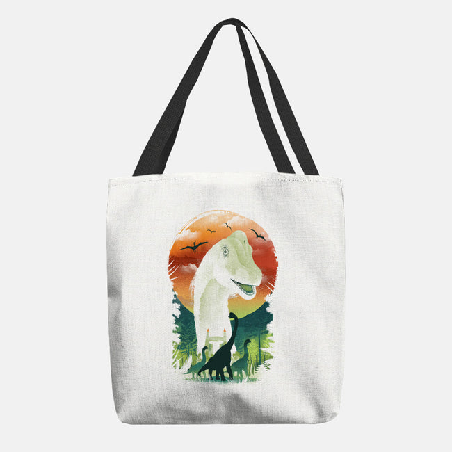Ukiyo Brachiosaurus-None-Basic Tote-Bag-dandingeroz