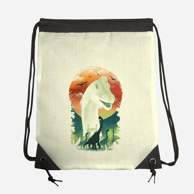 Ukiyo Brachiosaurus-None-Drawstring-Bag-dandingeroz