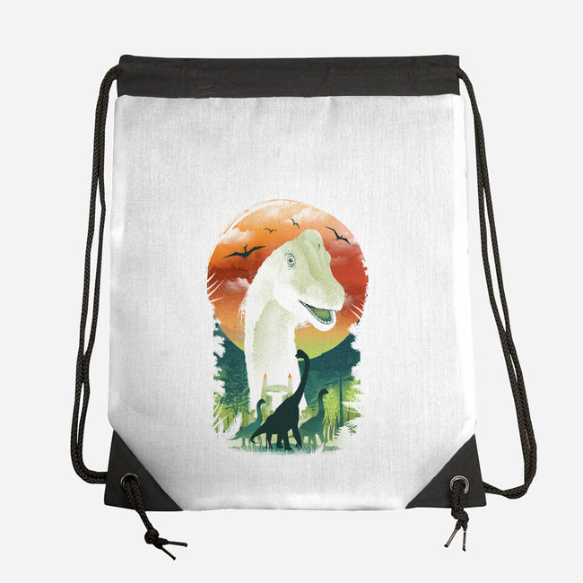 Ukiyo Brachiosaurus-None-Drawstring-Bag-dandingeroz