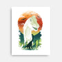 Ukiyo Brachiosaurus-None-Stretched-Canvas-dandingeroz