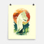 Ukiyo Brachiosaurus-None-Matte-Poster-dandingeroz