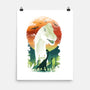 Ukiyo Brachiosaurus-None-Matte-Poster-dandingeroz