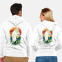 Ukiyo Brachiosaurus-Unisex-Zip-Up-Sweatshirt-dandingeroz