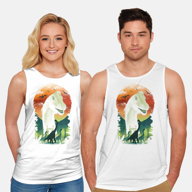 Ukiyo Brachiosaurus-Unisex-Basic-Tank-dandingeroz