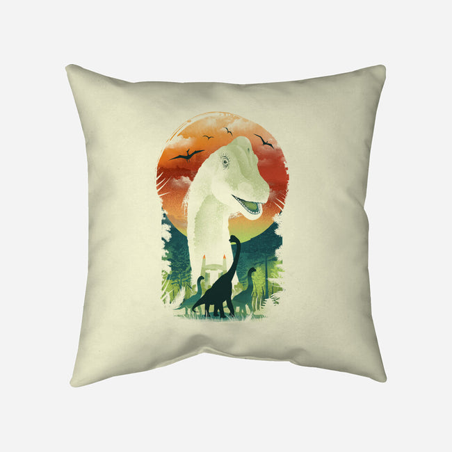 Ukiyo Brachiosaurus-None-Removable Cover w Insert-Throw Pillow-dandingeroz