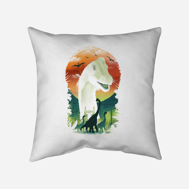 Ukiyo Brachiosaurus-None-Removable Cover w Insert-Throw Pillow-dandingeroz