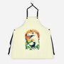 Ukiyo Velociraptor-Unisex-Kitchen-Apron-dandingeroz