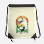 Ukiyo Velociraptor-None-Drawstring-Bag-dandingeroz