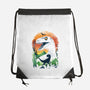 Ukiyo Velociraptor-None-Drawstring-Bag-dandingeroz