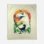 Ukiyo Velociraptor-None-Fleece-Blanket-dandingeroz