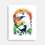 Ukiyo Velociraptor-None-Stretched-Canvas-dandingeroz