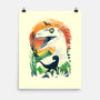 Ukiyo Velociraptor-None-Matte-Poster-dandingeroz