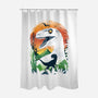 Ukiyo Velociraptor-None-Polyester-Shower Curtain-dandingeroz