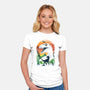 Ukiyo Velociraptor-Womens-Fitted-Tee-dandingeroz