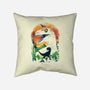 Ukiyo Velociraptor-None-Removable Cover w Insert-Throw Pillow-dandingeroz