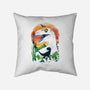Ukiyo Velociraptor-None-Removable Cover w Insert-Throw Pillow-dandingeroz
