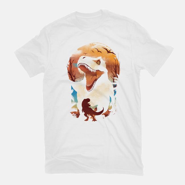 Ukiyo T-Rex-Womens-Fitted-Tee-dandingeroz