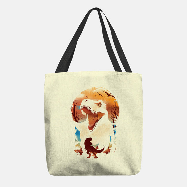 Ukiyo T-Rex-None-Basic Tote-Bag-dandingeroz