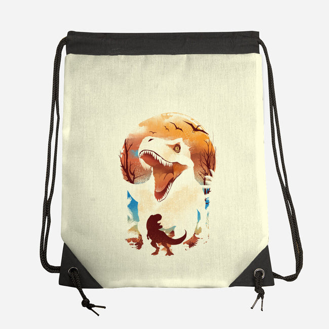 Ukiyo T-Rex-None-Drawstring-Bag-dandingeroz