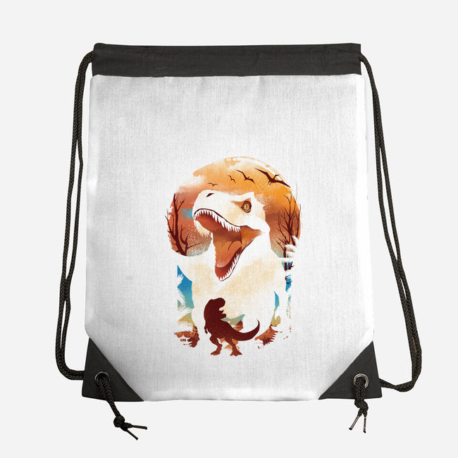 Ukiyo T-Rex-None-Drawstring-Bag-dandingeroz