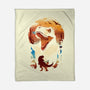 Ukiyo T-Rex-None-Fleece-Blanket-dandingeroz
