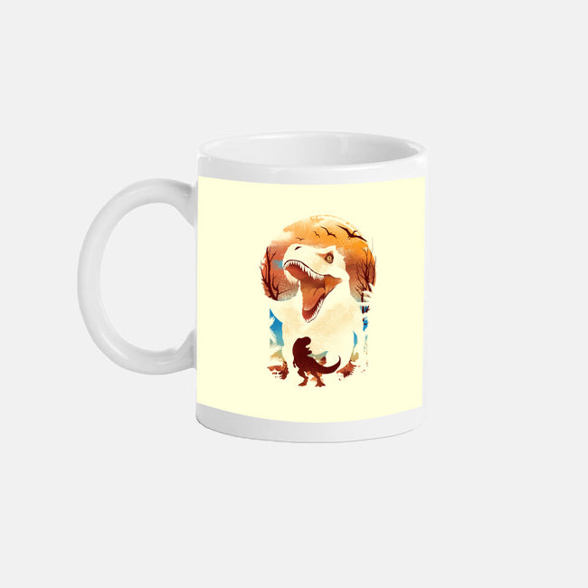 Ukiyo T-Rex-None-Mug-Drinkware-dandingeroz