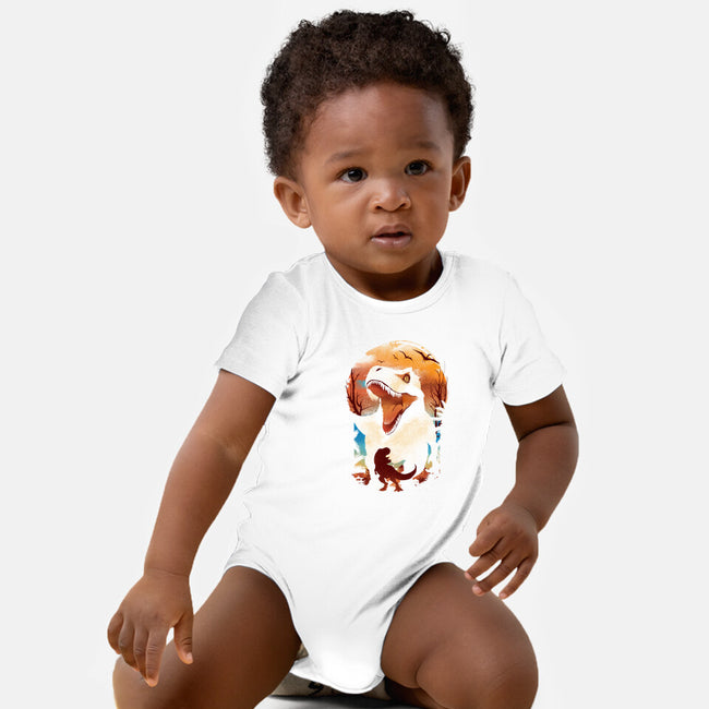 Ukiyo T-Rex-Baby-Basic-Onesie-dandingeroz