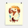 Ukiyo T-Rex-None-Matte-Poster-dandingeroz