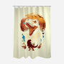 Ukiyo T-Rex-None-Polyester-Shower Curtain-dandingeroz