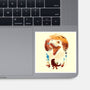 Ukiyo T-Rex-None-Glossy-Sticker-dandingeroz