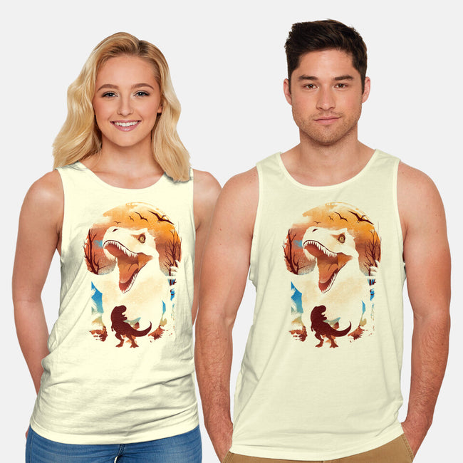 Ukiyo T-Rex-Unisex-Basic-Tank-dandingeroz