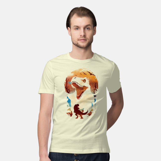 Ukiyo T-Rex-Mens-Premium-Tee-dandingeroz