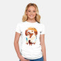 Ukiyo T-Rex-Womens-Fitted-Tee-dandingeroz