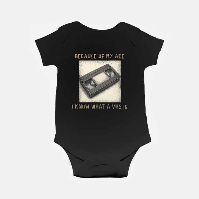 I Survived The VHS Era-Baby-Basic-Onesie-Lorets