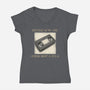 I Survived The VHS Era-Womens-V-Neck-Tee-Lorets