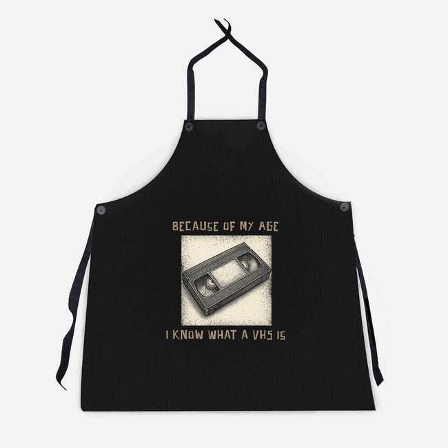 I Survived The VHS Era-Unisex-Kitchen-Apron-Lorets