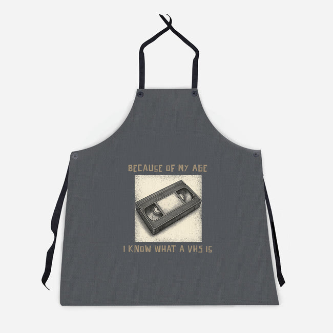 I Survived The VHS Era-Unisex-Kitchen-Apron-Lorets