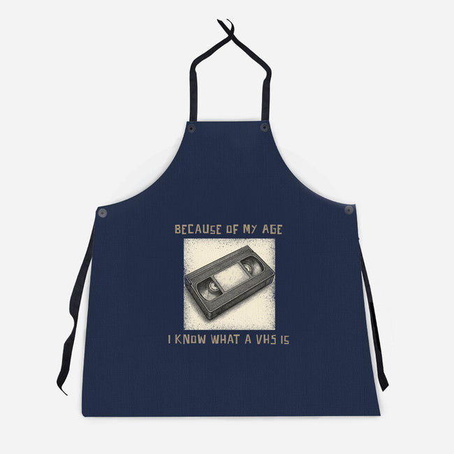 I Survived The VHS Era-Unisex-Kitchen-Apron-Lorets