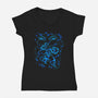 Blue Energy-Womens-V-Neck-Tee-nickzzarto